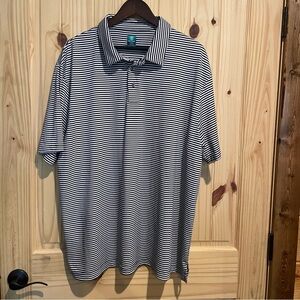 Pro Tour Golf‎ Polo Men’s Size XXL Black and White Striped